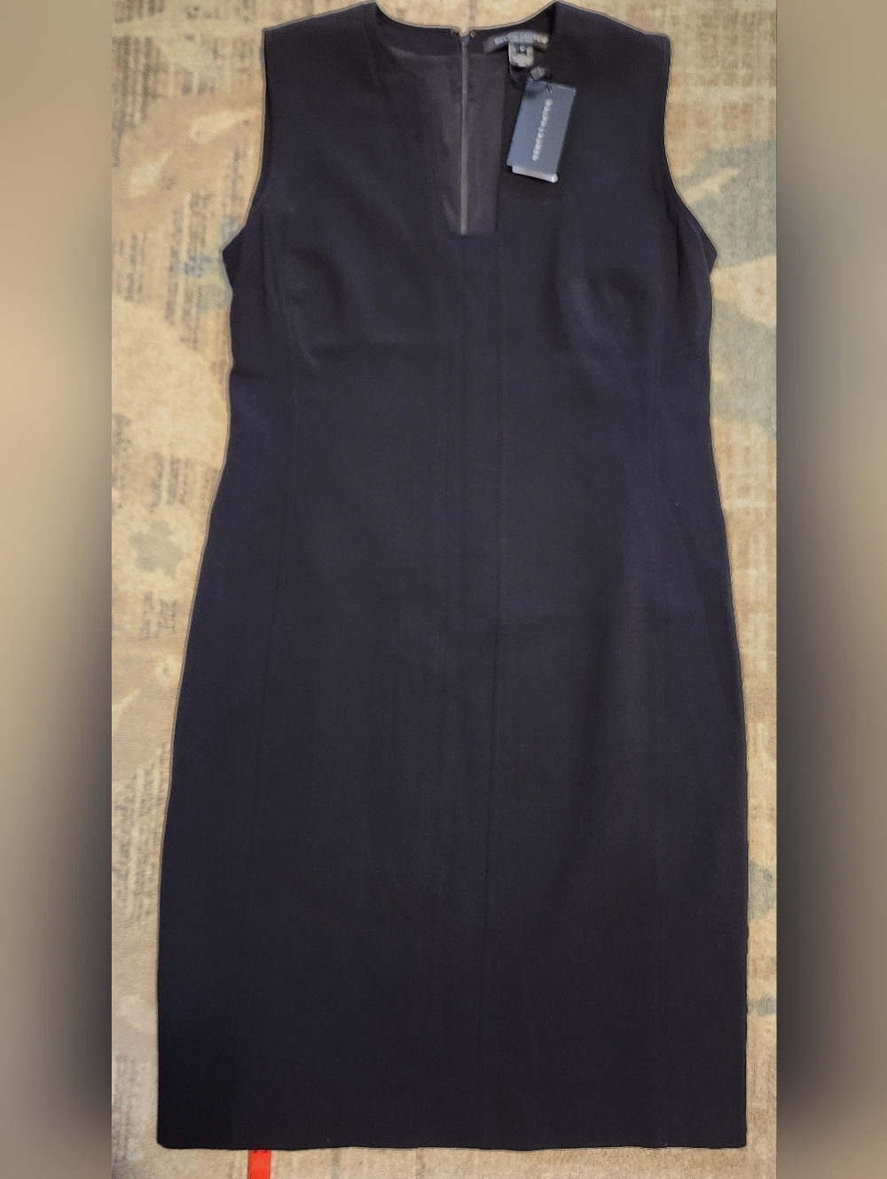 Ralph Lauren Black Wool Dress. Size 12. NWT.